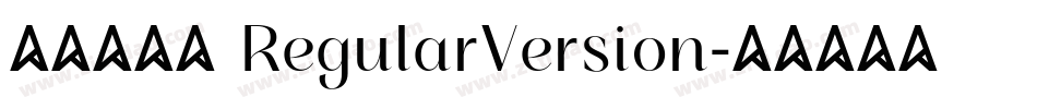 汉文行海書 RegularVersion字体转换